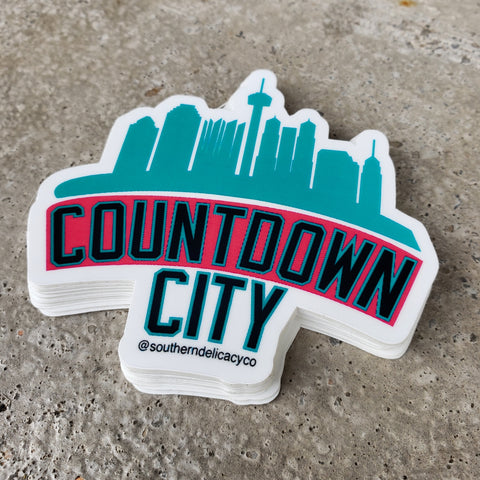 Countdown City Sticker